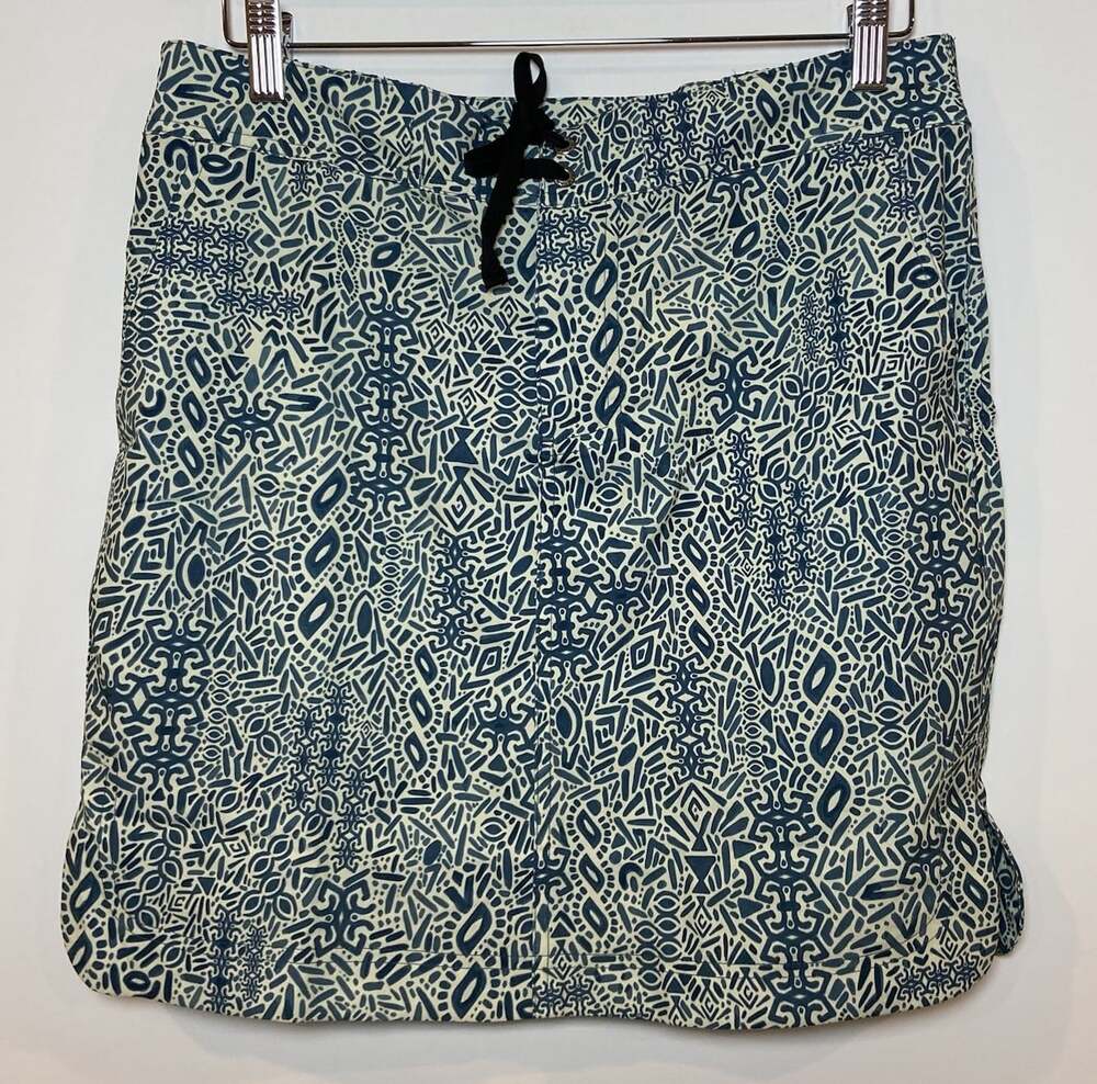 NWT Ripskirt Hawaii Vacation Skirt Blue Cream Medium M